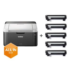 HL-1212W BUNDLE CON 5 TONER - Stampante Laser monocromatica Brother HL1212WB Bundle con 5 toner