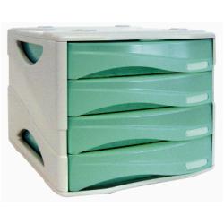 CASSETTIERA 4 CASSETTI VERDE TR - SMILE