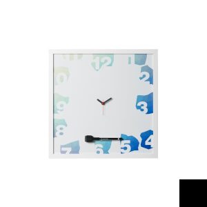 LAVAGNA CON OROLOGIO MAGNET. 40X40 - TRAVEL LOVERS
