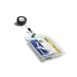 CF10 PORTABADGE RIGIDO PER 2TESSER - CHIOCCIOLA PORTA BADGE PER DUE TESSERE