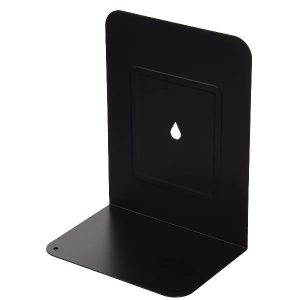 COPPIA 2 REGGILIBRI IN METALLO NERO - 088