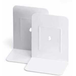 COPPIA 2 REGGILIBRI IN METALLO BIAN - 088