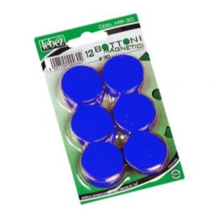CF12 BOTTONI MAGN. BLU 30 MM - BOTTONI MAGN.30 MM BLIST.12 PZ