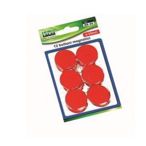 CF12 BOTTONI MAGN.ROSSO 30 MM BLIST - BOTTONI MAGN.30 MM BLIST.12 PZ