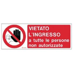 CARTELLO VIETATO L INGRESSO A TUTTE - 590EF21241P