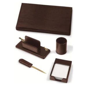 SET SCRIVANIA 5 PEZZI MARRONE - 119