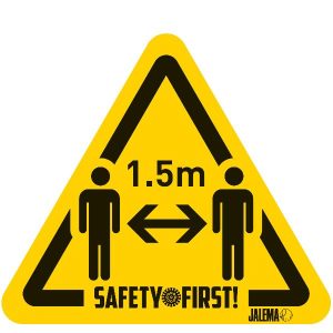 CF4 CARTELLO DISTANZA 150X170 - ADESIVI DI AVVERTIMENTO – MANTENERE LA DISTANZA