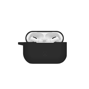 AIRPODS PRO CASE BLACK - AIRCASE - Custodia in silicone morbido compatibile con Airpods Pro