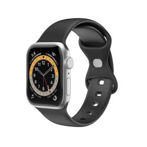 APPLE WATCH 42/44/45 SILICONE BLACK - WBANDSIL - Apple Watch Band 42/44/45mm