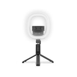 BLUETOOTH TRIPOD WITH RING LIGHT - CLICKRINGBT - Portable Tripod With Ring Light
