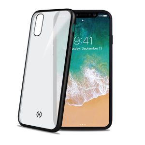 LASER MATT COVER IPHONE XS/X BLACK - LASER MATT - Cover trasparente morbida con effetto metallo colore nero compatibile con Apple iPhone Xs/ iPhone X