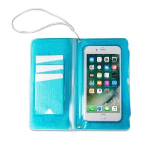 SPLASHWALLET UP TO 6.2 LIGHT BLUE - SPLASHWALLET - Custodia impermeabile compatibile con smartphone fino a 6.5" dimensione display, massima protezione da sabbia, creme, polvere e spruzzi d'acqua, certificazione IPX4
