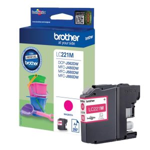 CART MAGEN MFC-J480DW/562DW/680DW - Cartuccia inchiostro Magenta Brother LC221M