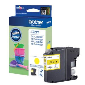 CART GIALL MFC-J480DW/562DW/680DW - Cartuccia inchiostro Gialla Brother LC221Y