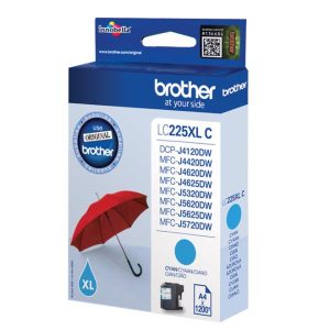 CART CIANO MFC-J4420DW/4620DW 1200P - Cartuccia inchiostro Ciano Brother LC225XLC